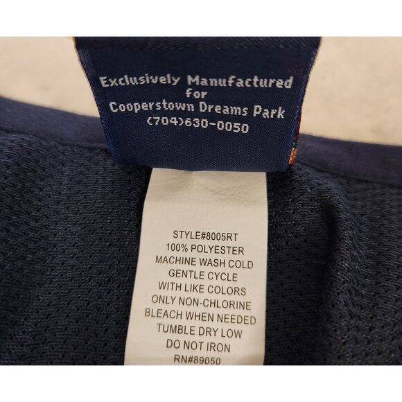 Cooperstown Jacket Dreams Park Mens Pullover Warm Up Jacket Vented Blue Size‎ S - Picture 9 of 9